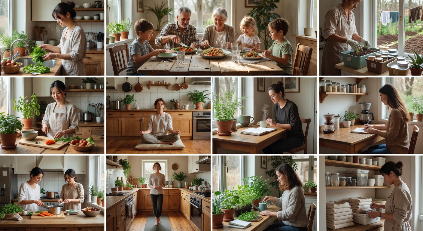 Minimal communal dining space