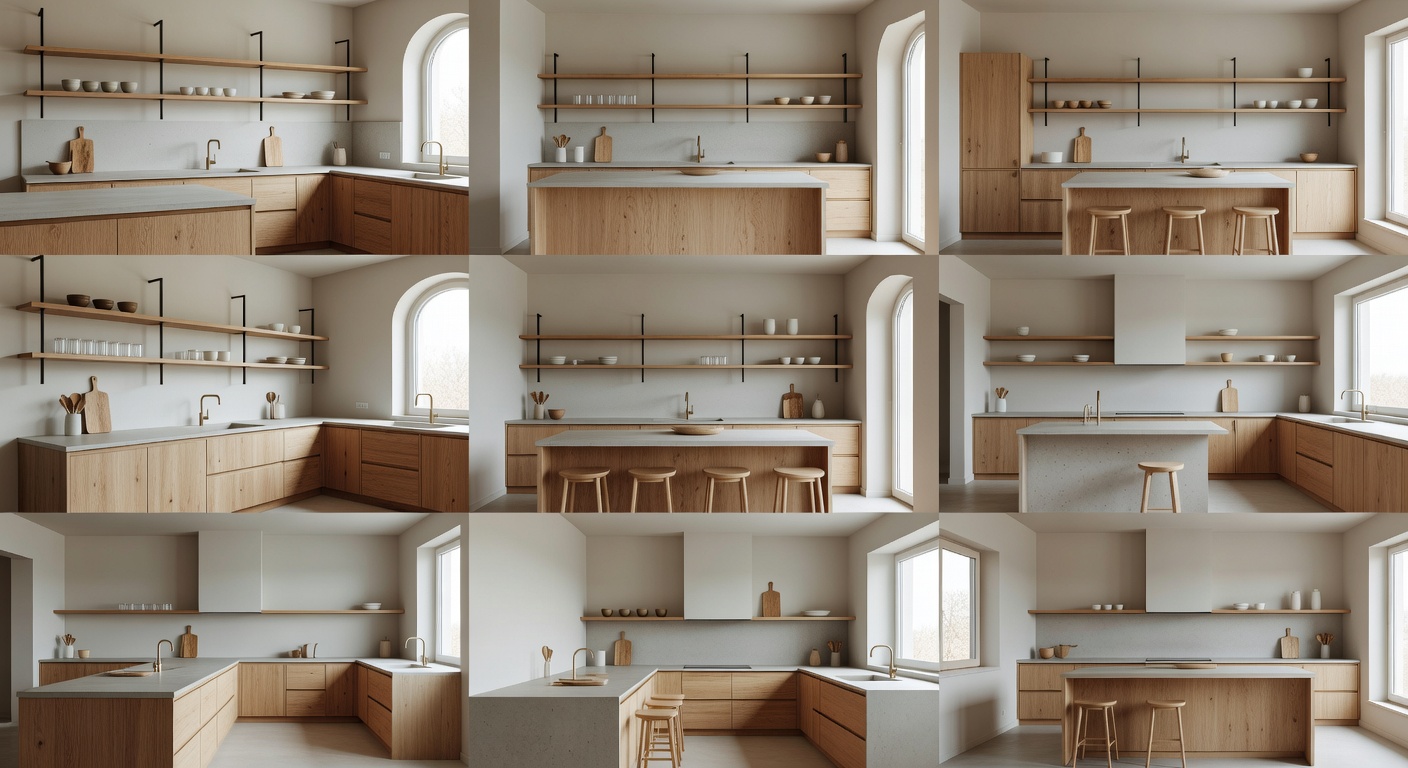 Wooden cabinets minimal